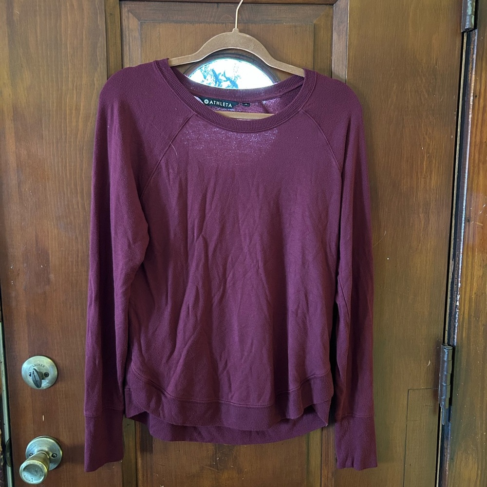 Athleta Women's Deep Maroon Sweatshirt
